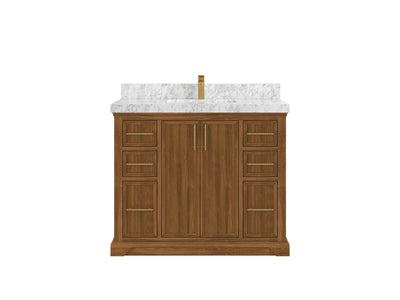 Alys Teak Wood 42 in. W x 22 in. D Single Sink Bathroom Vanity - Willow Bath and Vanity