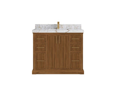 Alys Teak Wood 42 in. W x 22 in. D Single Sink Bathroom Vanity - photo 22
