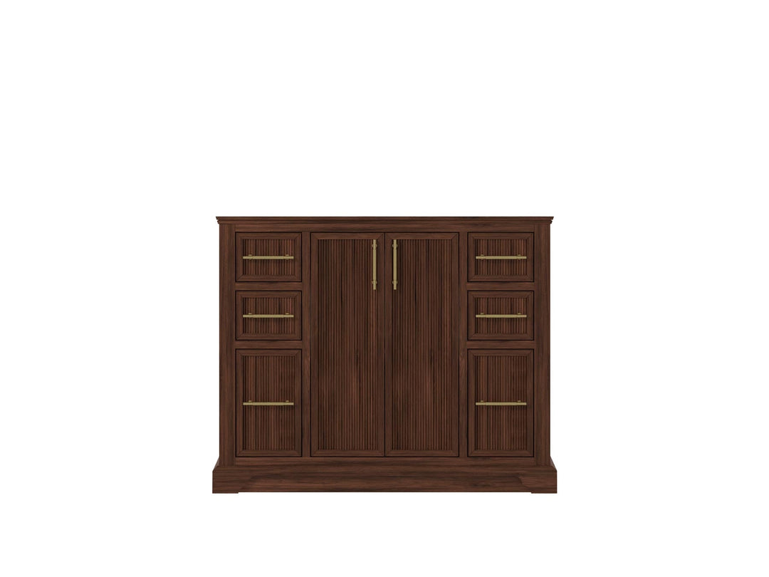 Alys Teak Wood 42 in. W x 22 in. D Single Sink Bathroom Vanity - Willow Bath and Vanity