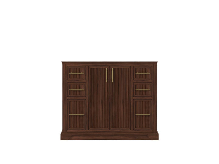 Alys Teak Wood 42 in. W x 22 in. D Single Sink Bathroom Vanity - photo 6