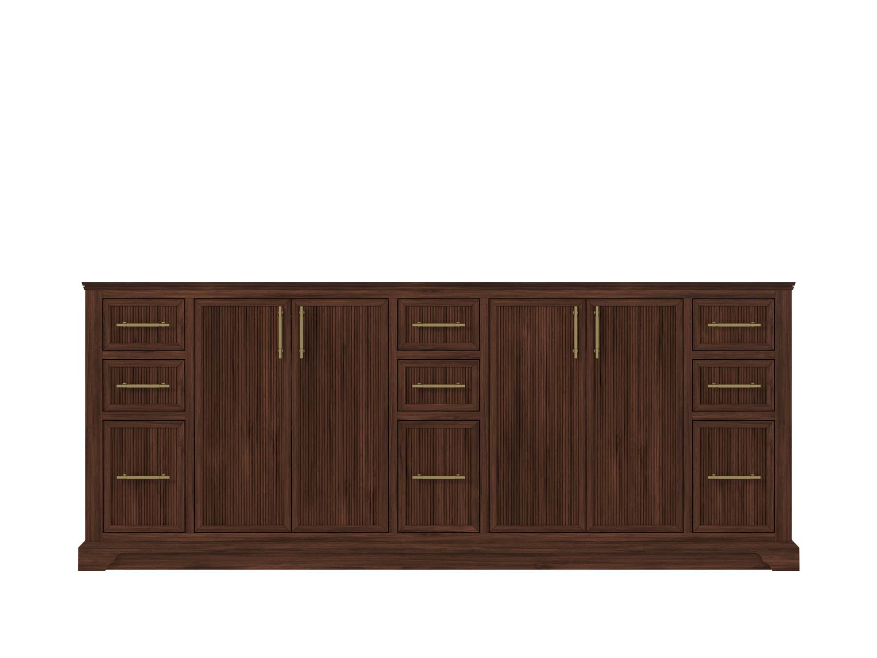 Alys Teak Wood 84 in. W x 22 in. D Double Sink Bathroom Vanity - Willow Bath and Vanity