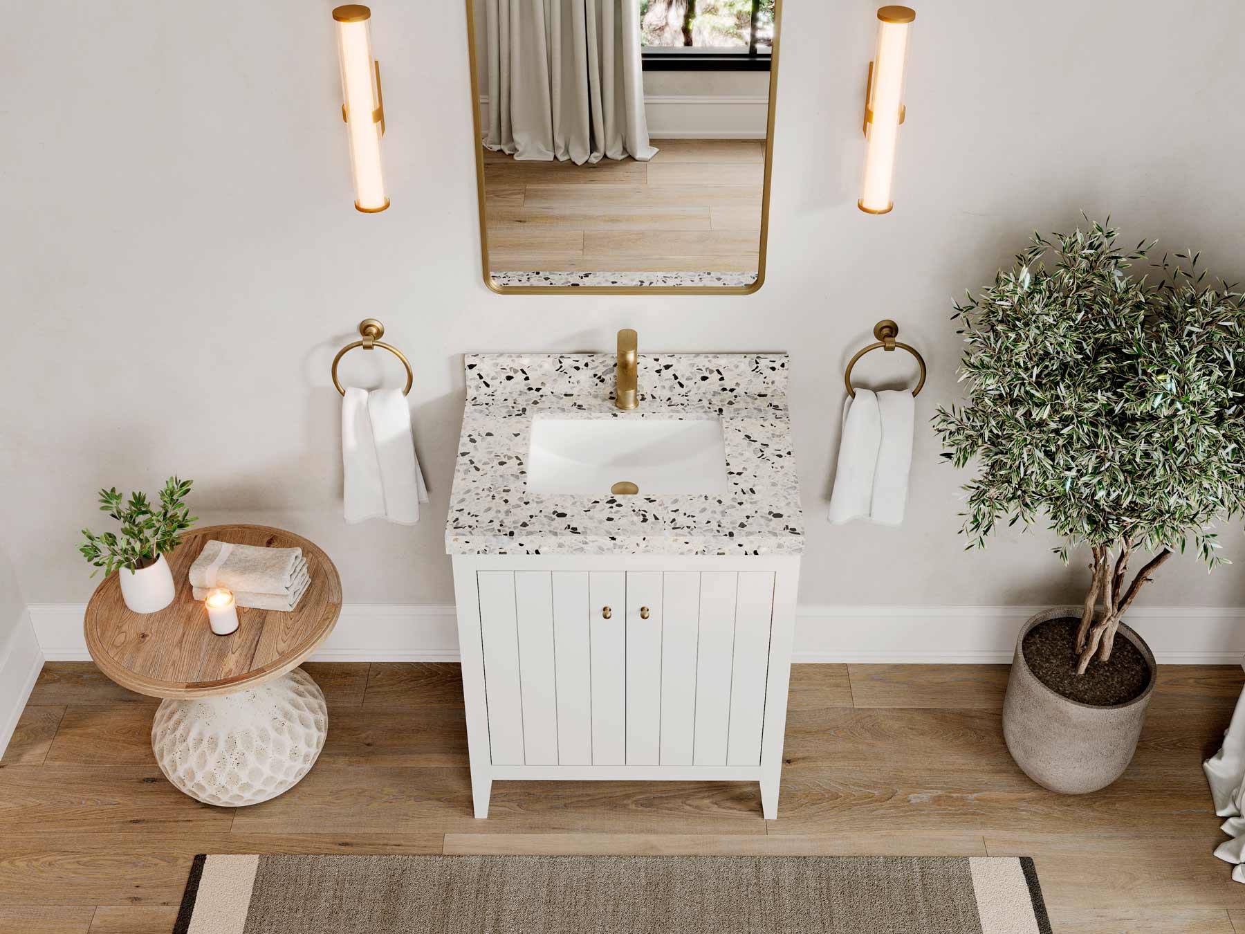 Atlanta 30 in. W x 22 in. D Single Sink Bathroom Vanity - Willow Bath and Vanity