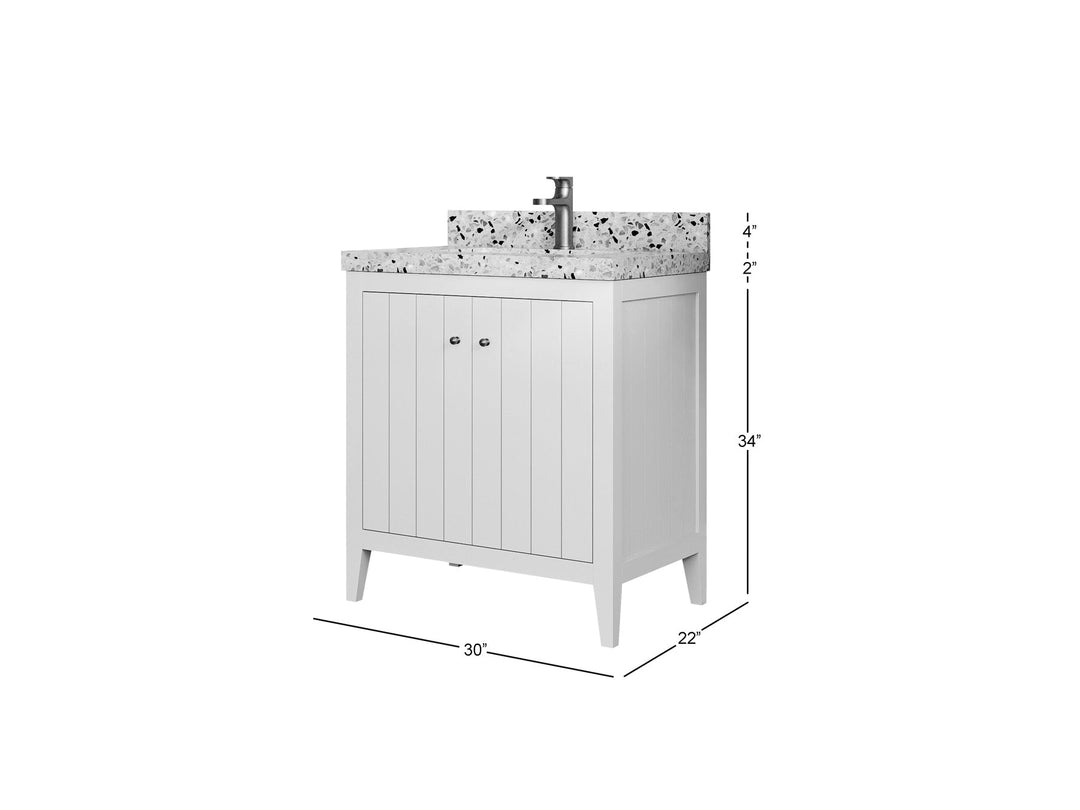 Atlanta 30 in. W x 22 in. D Single Sink Bathroom Vanity | 
              
                 Fine Grain Linen Beige
                
                  
             - ATL-CAB-FNG-29 - photo №2