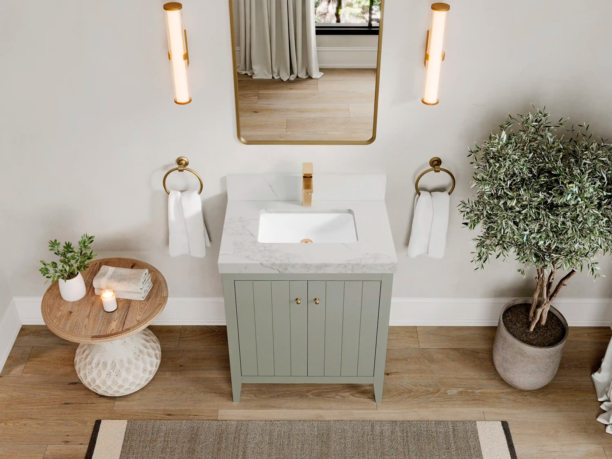 Atlanta 30 in. W x 22 in. D Single Sink Bathroom Vanity - Willow Bath and Vanity