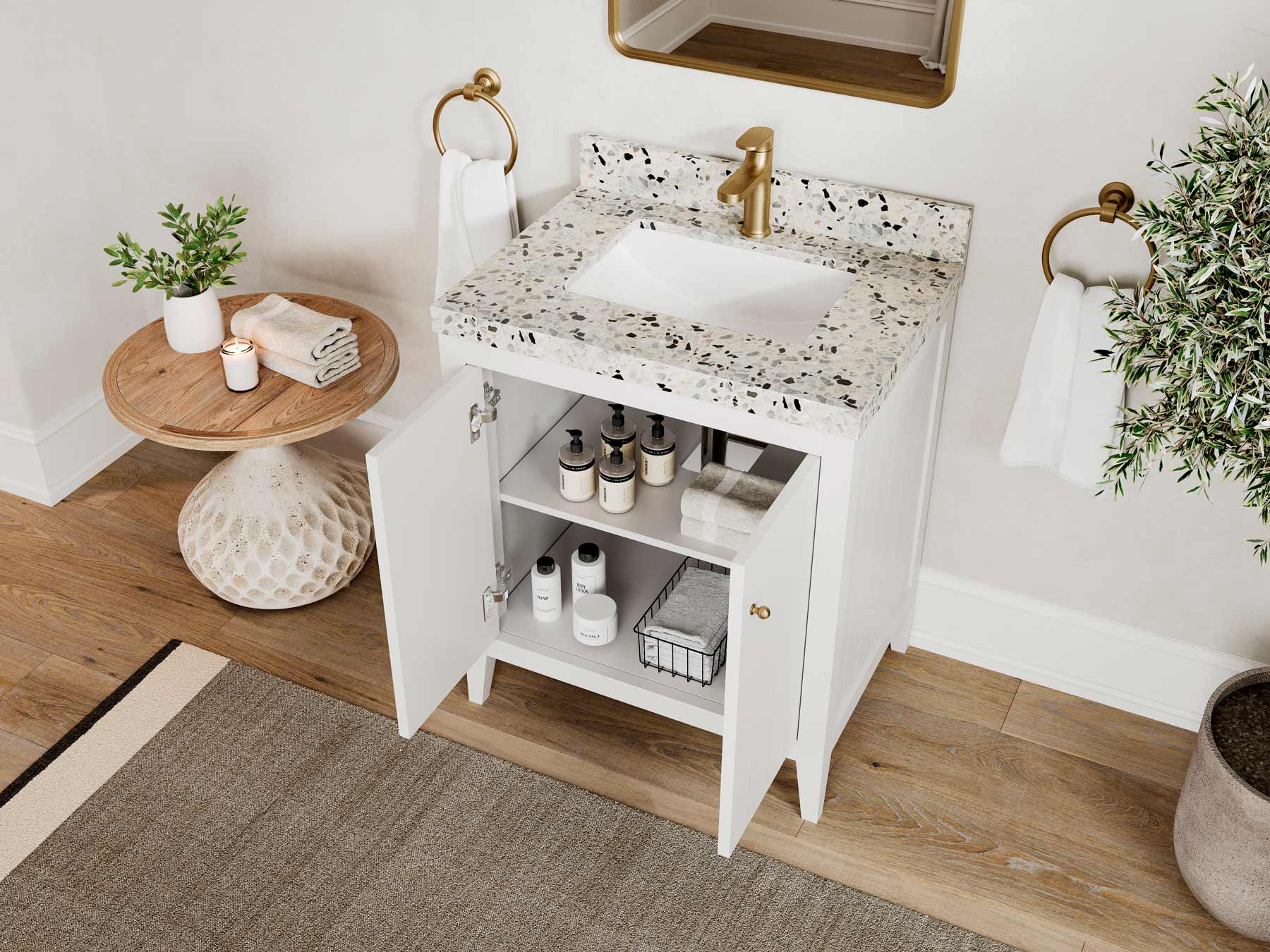 Atlanta 30 in. W x 22 in. D Single Sink Bathroom Vanity - Willow Bath and Vanity