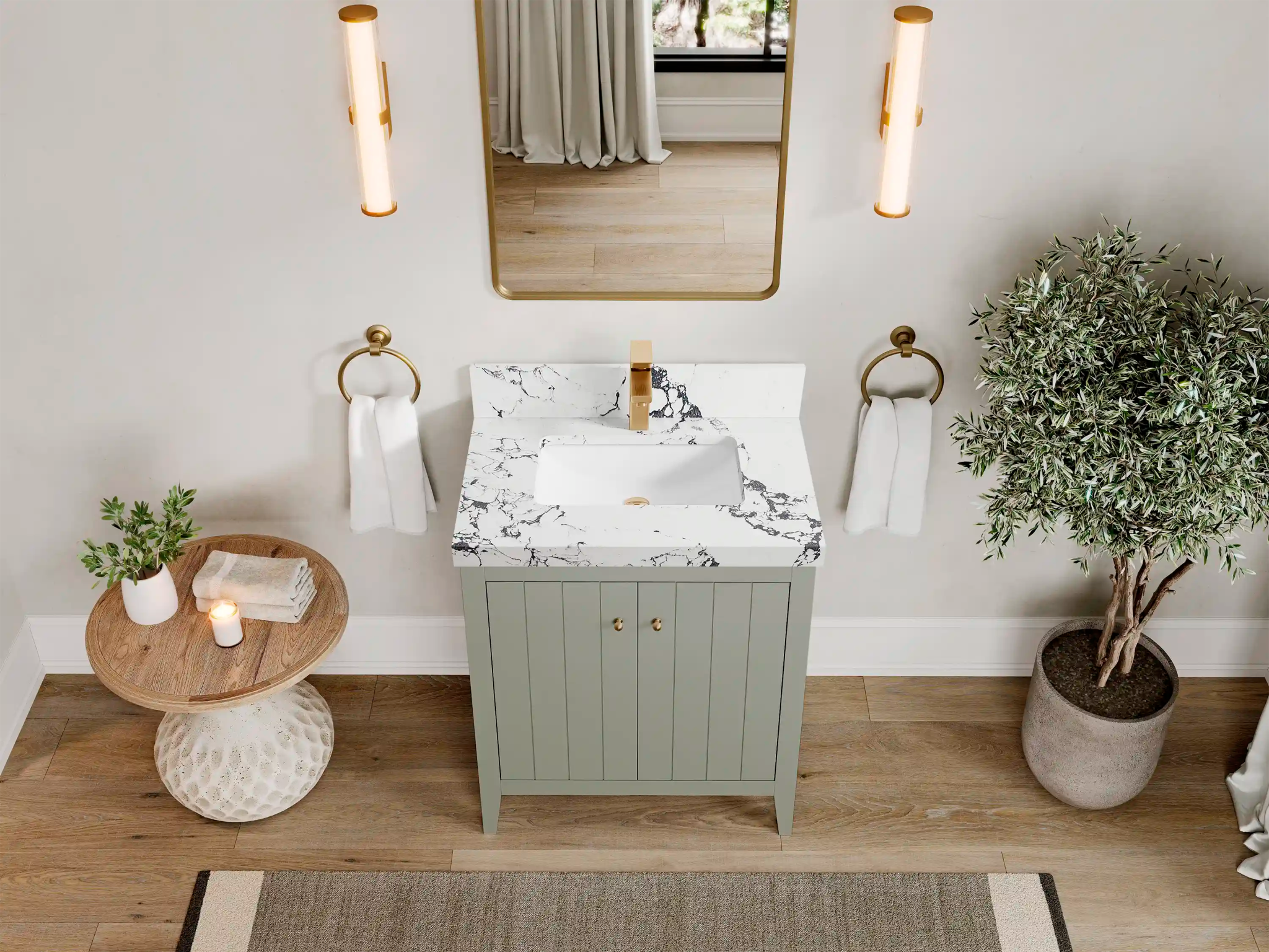 Atlanta 30 in. W x 22 in. D Single Sink Bathroom Vanity - Willow Bath and Vanity