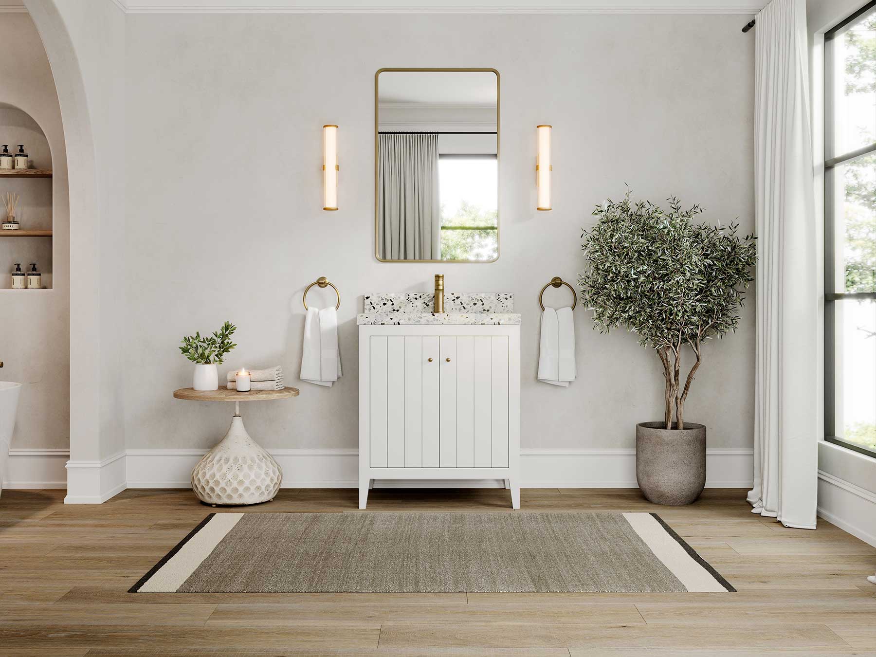 Atlanta 30 in. W x 22 in. D Single Sink Bathroom Vanity - Willow Bath and Vanity