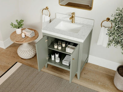 Atlanta 30 in. W x 22 in. D Single Sink Bathroom Vanity - Willow Bath and Vanity