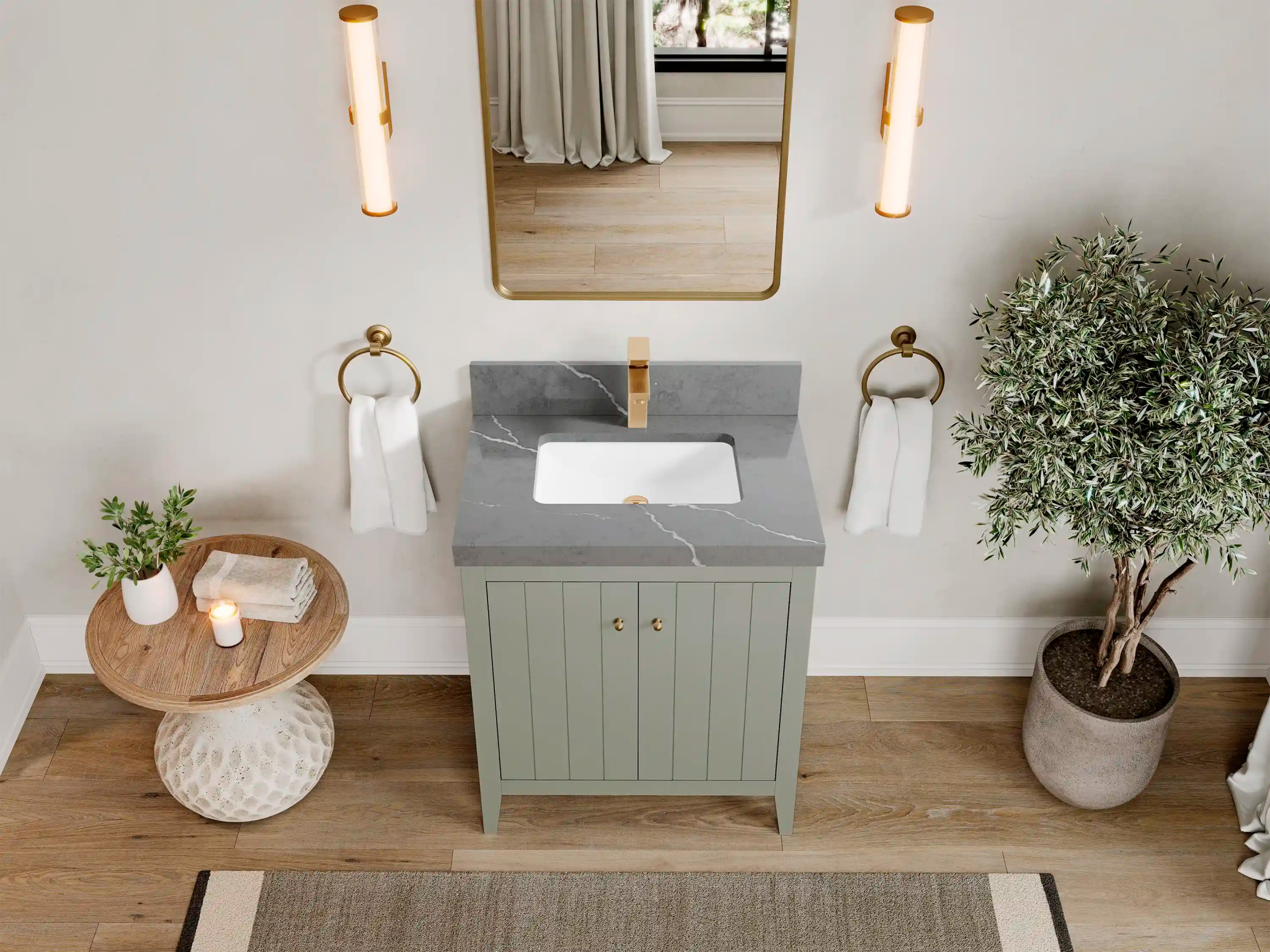 Atlanta 30 in. W x 22 in. D Single Sink Bathroom Vanity - Willow Bath and Vanity