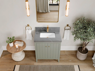Atlanta 30 in. W x 22 in. D Single Sink Bathroom Vanity - Willow Bath and Vanity