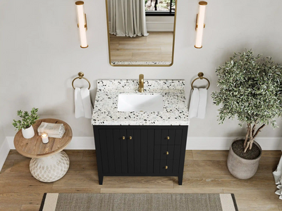 Atlanta 36 in. W x 22 in. D Center Sink Bathroom Vanity - Willow Bath and Vanity