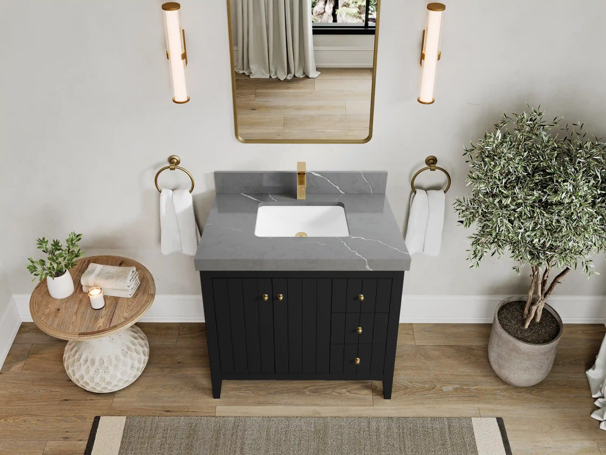 Atlanta 36 in. W x 22 in. D Center Sink Bathroom Vanity - Willow Bath and Vanity