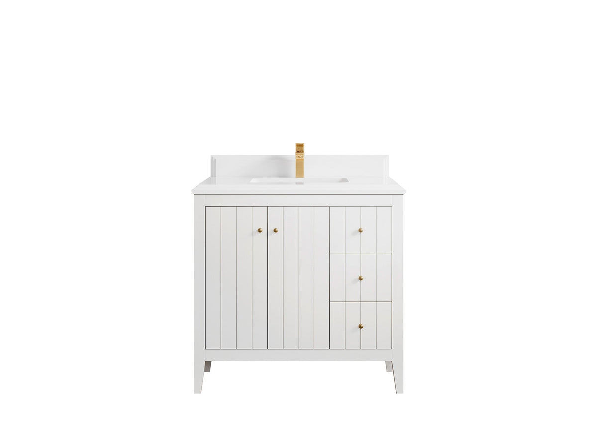 Atlanta 36 in. W x 22 in. D Center Sink Bathroom Vanity - Willow Bath and Vanity