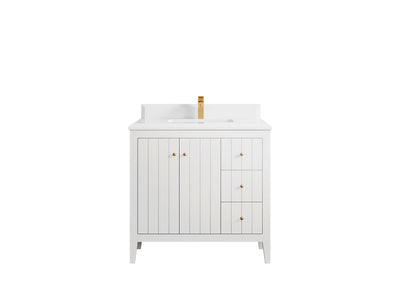 Atlanta 36 in. W x 22 in. D Center Sink Bathroom Vanity - Willow Bath and Vanity