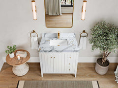 Atlanta 36 in. W x 22 in. D Center Sink Modern Bathroom Vanity - photo 22