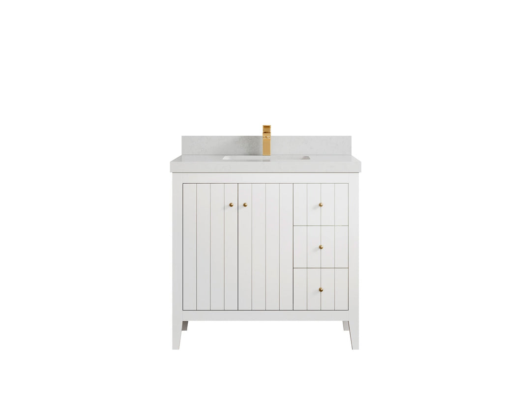 Atlanta 36 in. W x 22 in. D Center Sink Bathroom Vanity - Willow Bath and Vanity