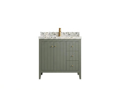 Atlanta 36 in. W x 22 in. D Center Sink Modern Bathroom Vanity - photo 1