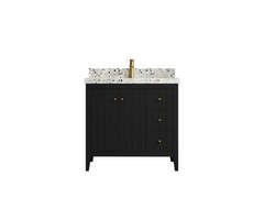 Atlanta 36 in. W x 22 in. D Center Sink Modern Bathroom Vanity - photo 1