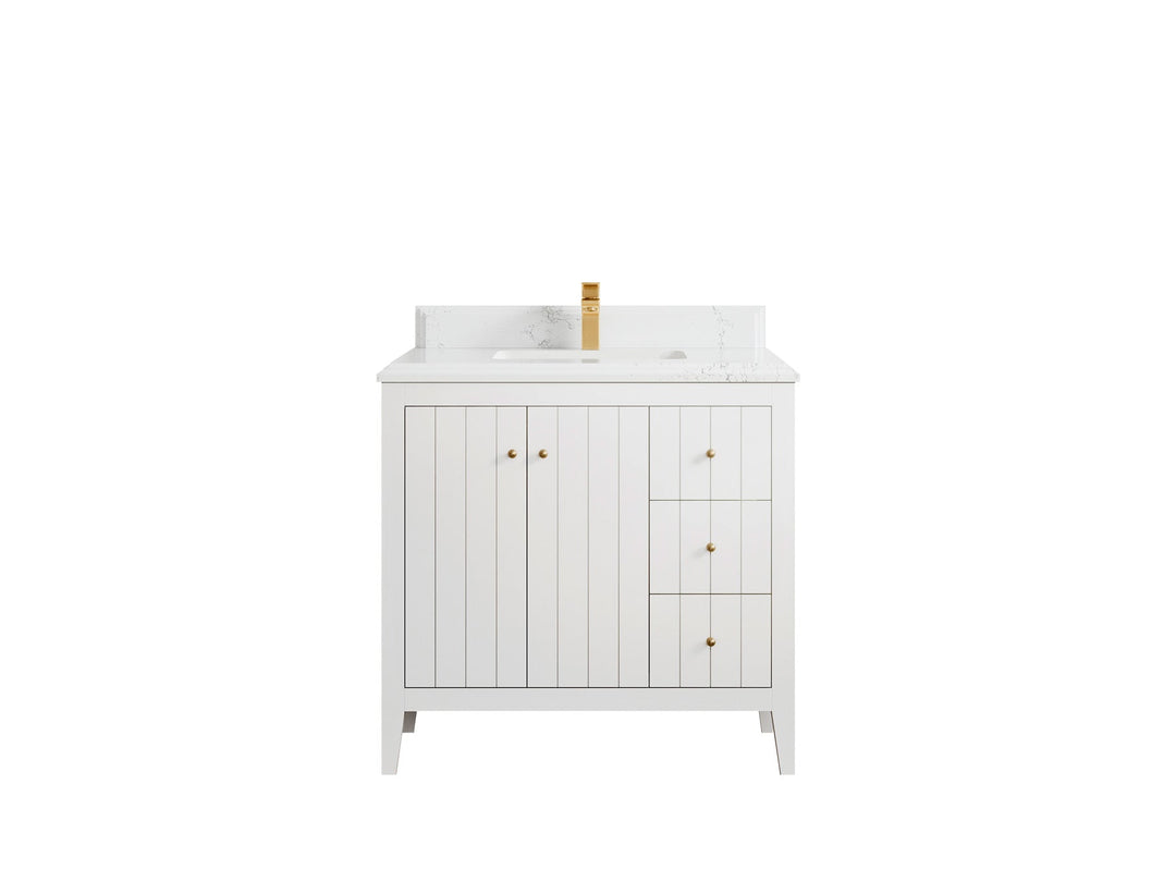 Atlanta 36 in. W x 22 in. D Center Sink Bathroom Vanity - Willow Bath and Vanity