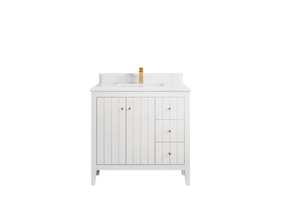 Atlanta 36 in. W x 22 in. D Center Sink Bathroom Vanity - Willow Bath and Vanity