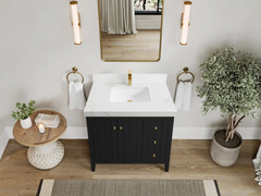 Atlanta 36 in. W x 22 in. D Center Sink Modern Bathroom Vanity - photo 36