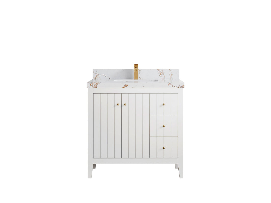 Atlanta 36 in. W x 22 in. D Center Sink Bathroom Vanity - Willow Bath and Vanity