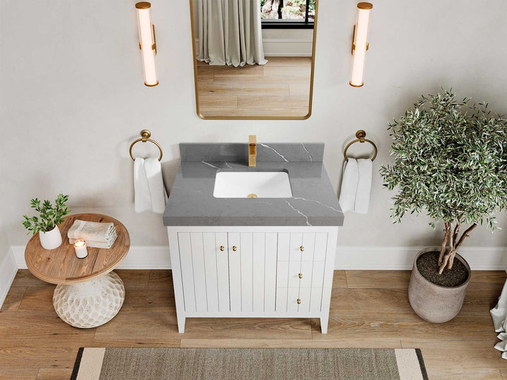 Atlanta 36 in. W x 22 in. D Center Sink Bathroom Vanity - photo 40