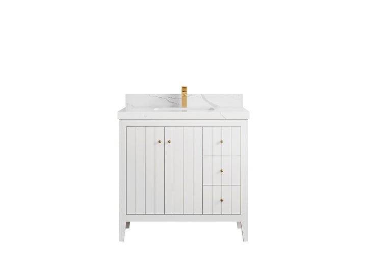 Atlanta 36 in. W x 22 in. D Center Sink Bathroom Vanity - photo 19