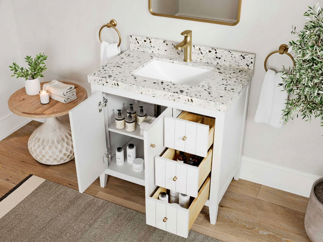 Atlanta 36 in. W x 22 in. D Center Sink Bathroom Vanity - Willow Bath and Vanity