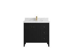 Atlanta 36 in. W x 22 in. D Center Sink Modern Bathroom Vanity - photo 25