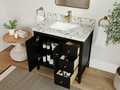 Atlanta 36 in. W x 22 in. D Center Sink Bathroom Vanity - Willow Bath and Vanity