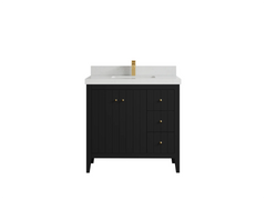 Atlanta 36 in. W x 22 in. D Center Sink Modern Bathroom Vanity - photo 29