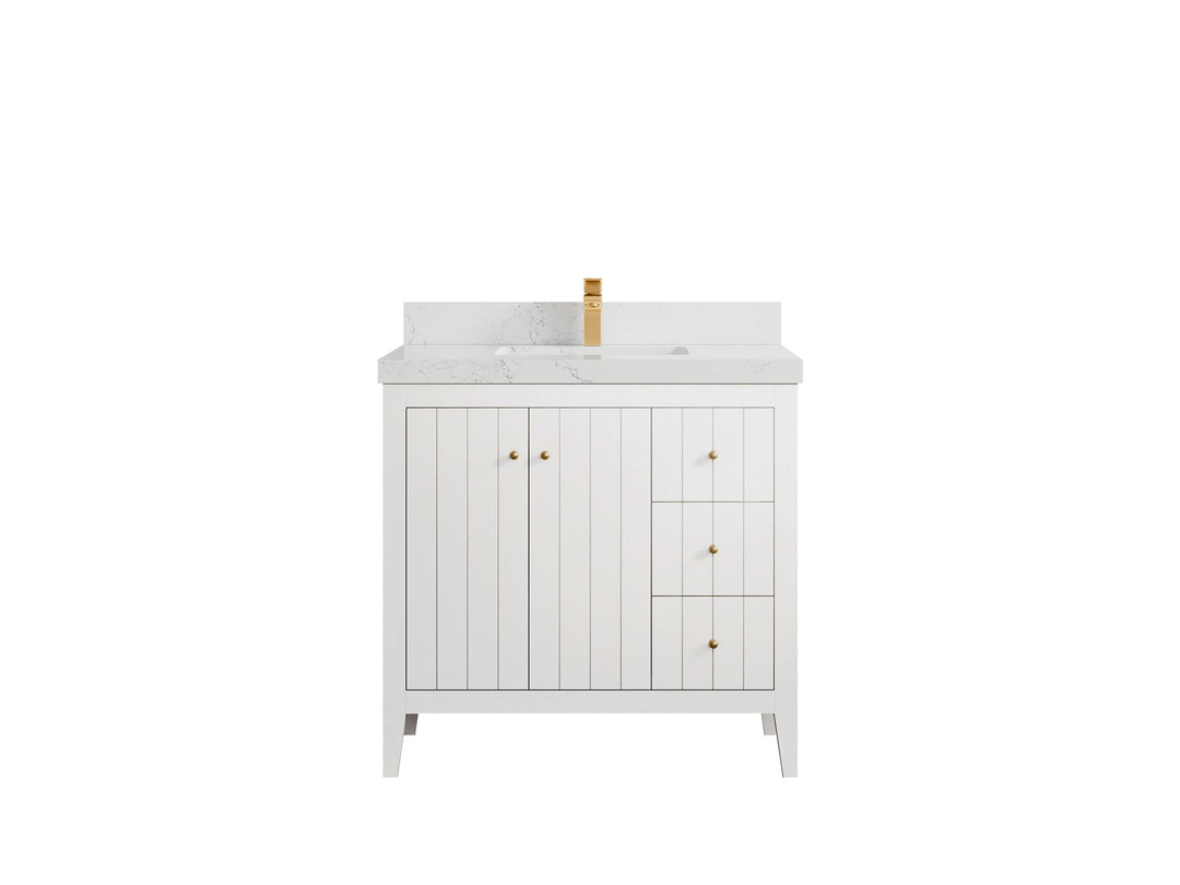 Atlanta 36 in. W x 22 in. D Center Sink Bathroom Vanity - Willow Bath and Vanity