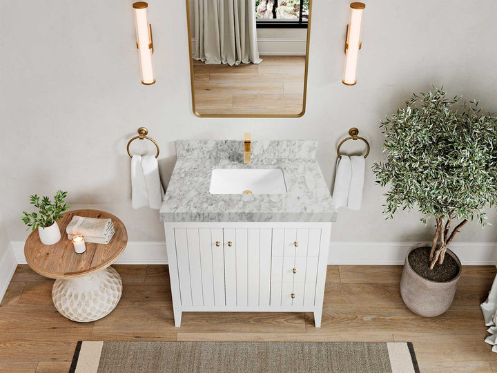 Atlanta 36 in. W x 22 in. D Center Sink Bathroom Vanity - photo 26