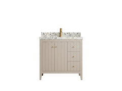 Atlanta 36 in. W x 22 in. D Center Sink Modern Bathroom Vanity - photo 1