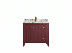 Atlanta 36 in. W x 22 in. D Center Sink Modern Bathroom Vanity - photo 1