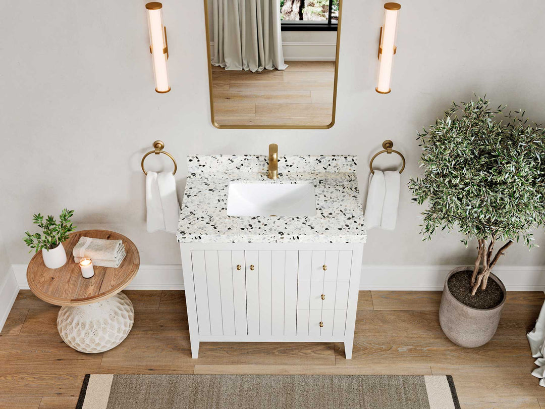 Atlanta 36 in. W x 22 in. D Center Sink Bathroom Vanity - Willow Bath and Vanity