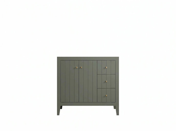 Atlanta 36 in. W x 22 in. D Center Sink Modern Bathroom Vanity - photo 3