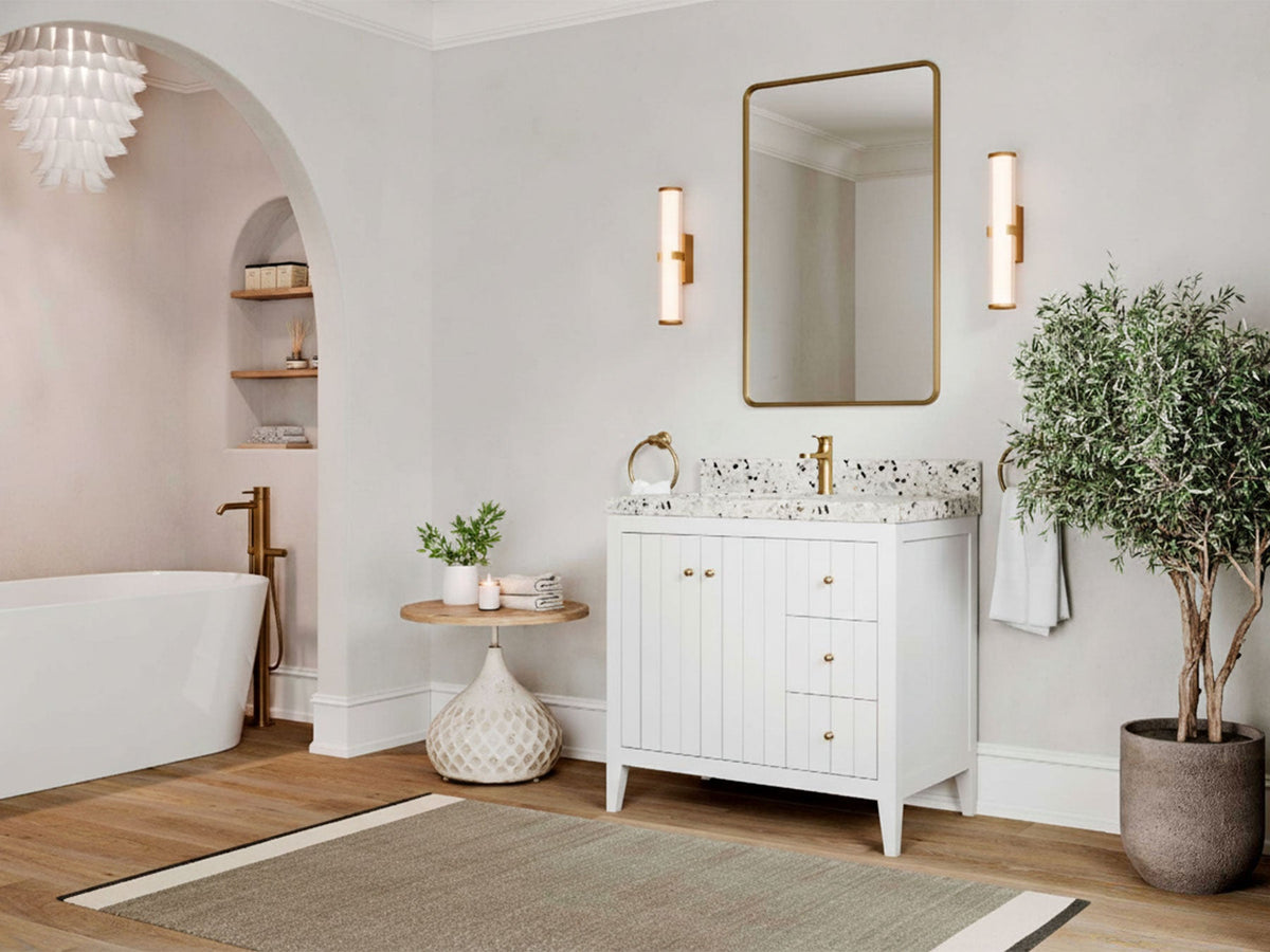 Atlanta 36 in. W x 22 in. D Center Sink Bathroom Vanity - Willow Bath and Vanity
