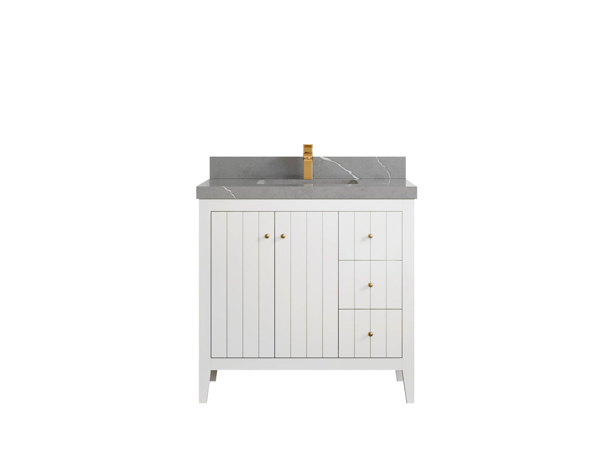 Atlanta 36 in. W x 22 in. D Center Sink Bathroom Vanity - Willow Bath and Vanity