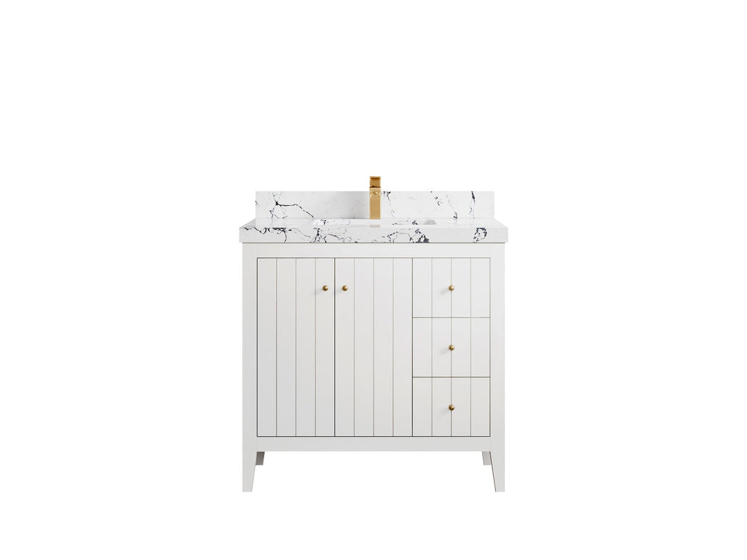 Atlanta 36 in. W x 22 in. D Center Sink Bathroom Vanity - Willow Bath and Vanity