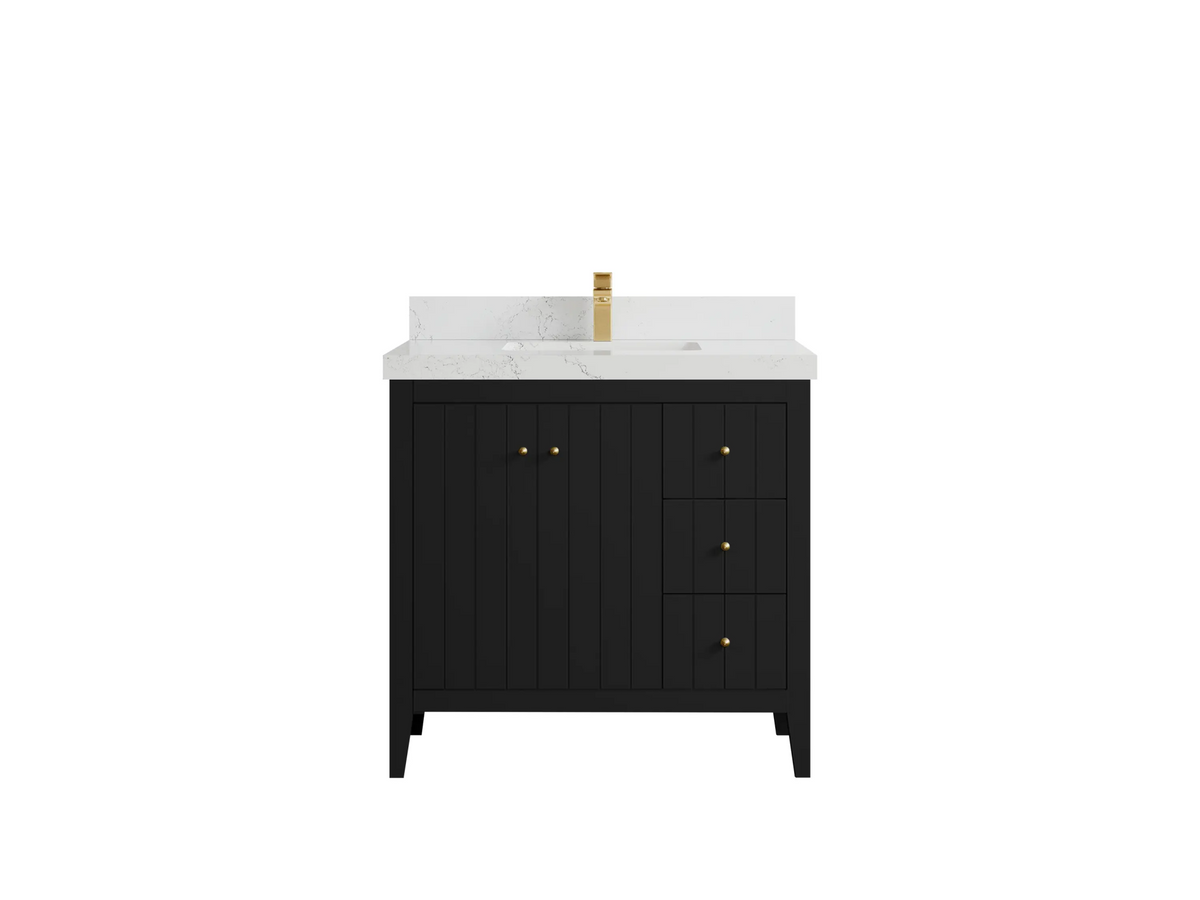 Atlanta 36 in. W x 22 in. D Center Sink Bathroom Vanity - Willow Bath and Vanity