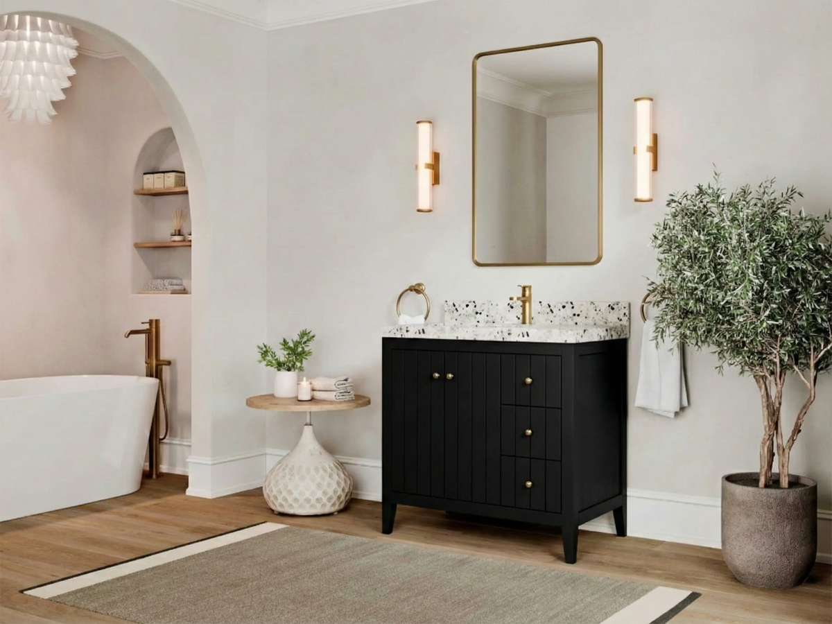 Atlanta 36 in. W x 22 in. D Center Sink Bathroom Vanity - Willow Bath and Vanity