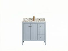 Atlanta 36 in. W x 22 in. D Center Sink Modern Bathroom Vanity - photo 1