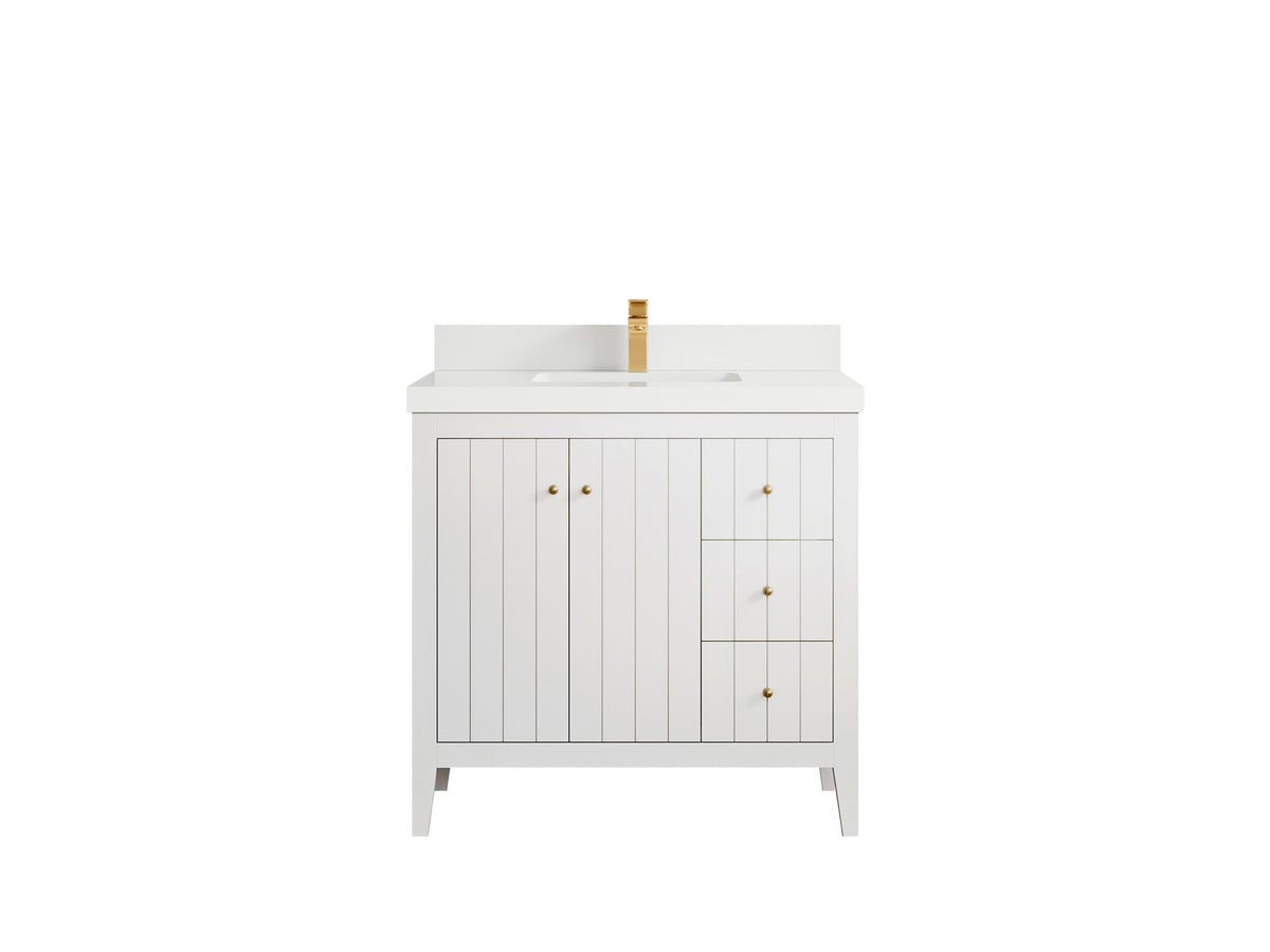Atlanta 36 in. W x 22 in. D Center Sink Bathroom Vanity - Willow Bath and Vanity