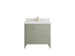 Atlanta 36 in. W x 22 in. D Center Sink Modern Bathroom Vanity - photo 19