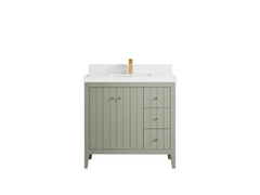 Atlanta 36 in. W x 22 in. D Center Sink Modern Bathroom Vanity - photo 49
