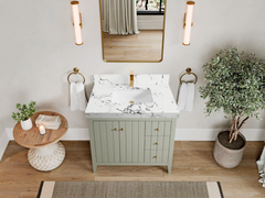 Atlanta 36 in. W x 22 in. D Center Sink Modern Bathroom Vanity - photo 44