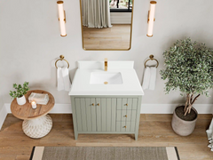 Atlanta 36 in. W x 22 in. D Center Sink Modern Bathroom Vanity - photo 32