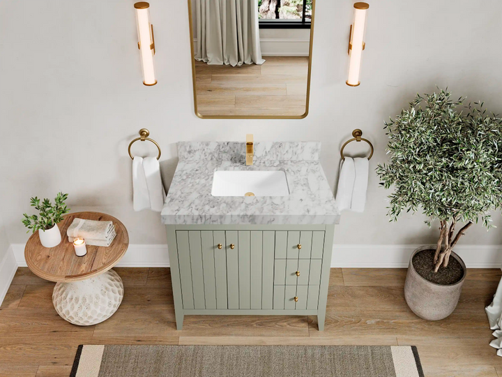 Atlanta 36 in. W x 22 in. D Center Sink Bathroom Vanity - photo 24